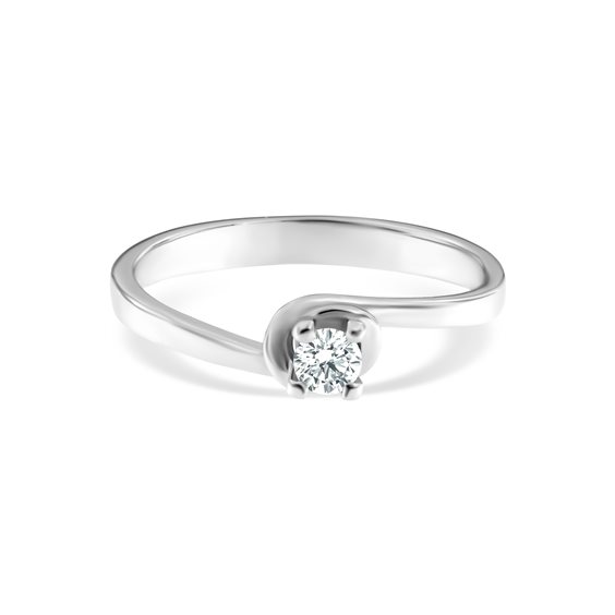 Anello Roman Gioielli Donna in Oro bianco Diamante 0.14 Ct R281A25N154M3 - R281A25N154M3